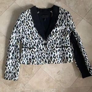 BCBG MaxAzria Blazer L Large leopard print